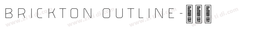 Brickton Outline字体转换